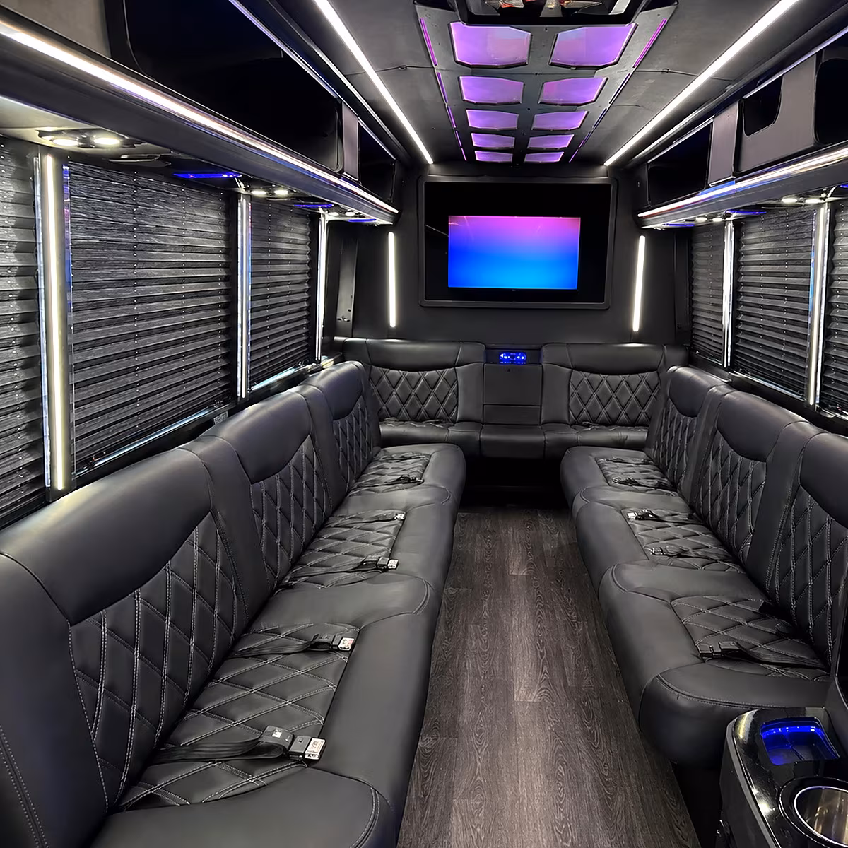 wedding and special event airport pickup buses in wichita