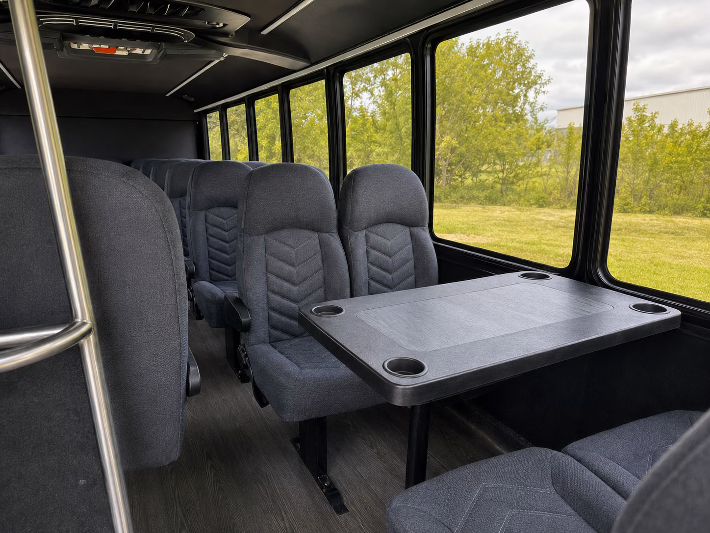 wichita 18 passenger minibus inside
