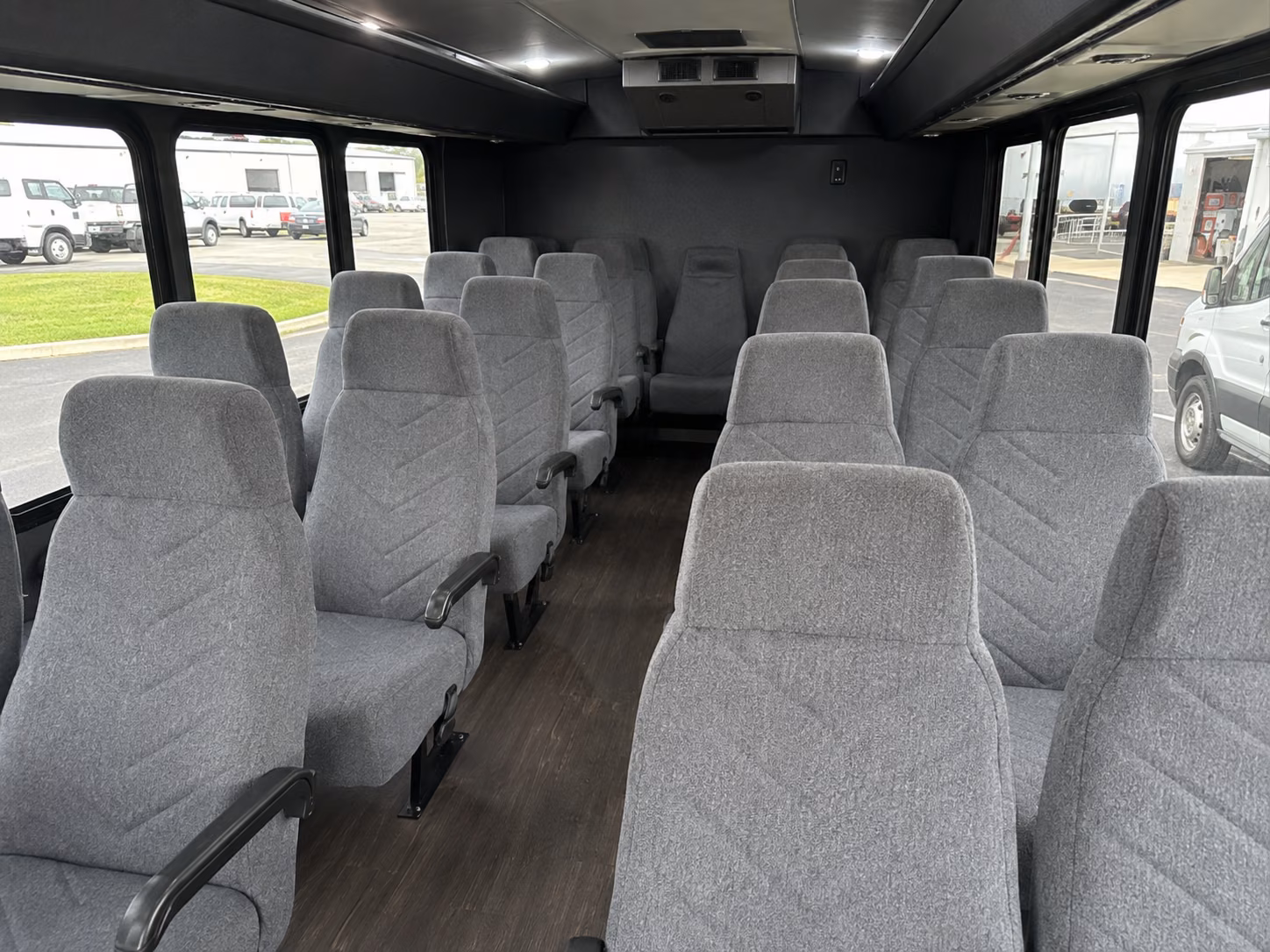 wichita 18 passenger minibus interior