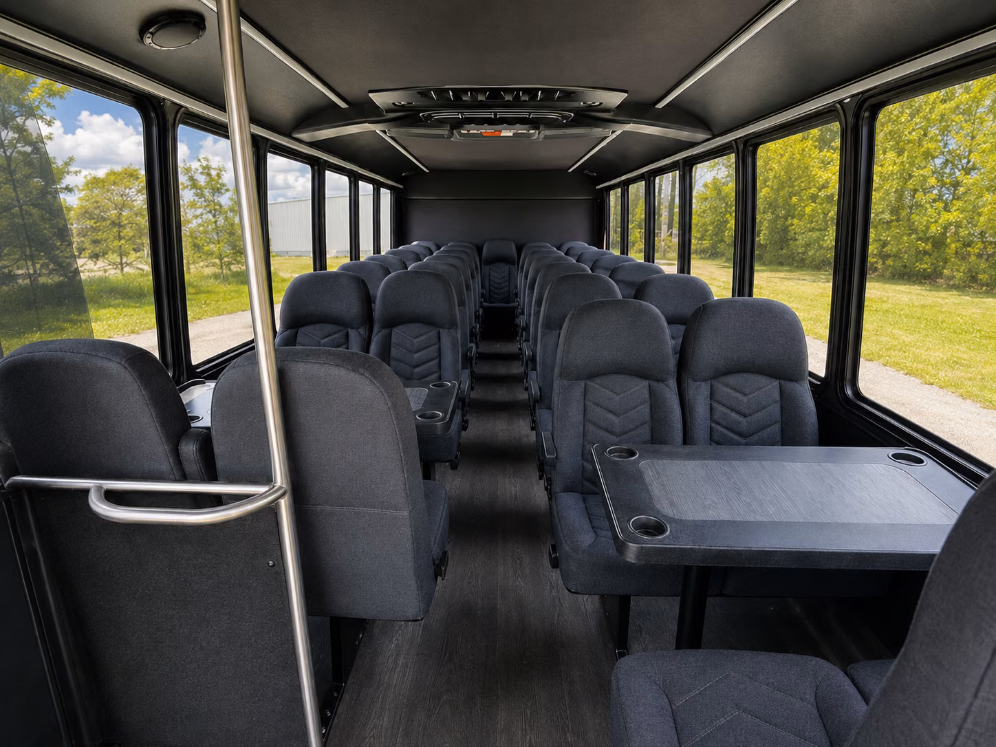 wichita 20 passenger minibus inside