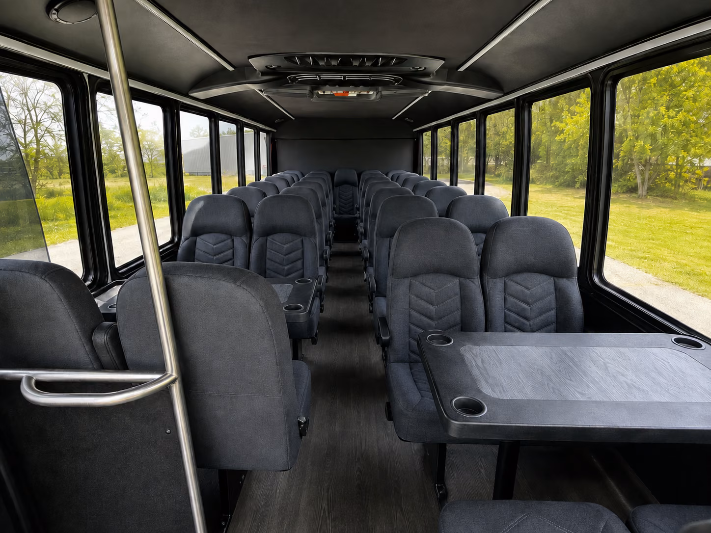 wichita 20 passenger minibus interior