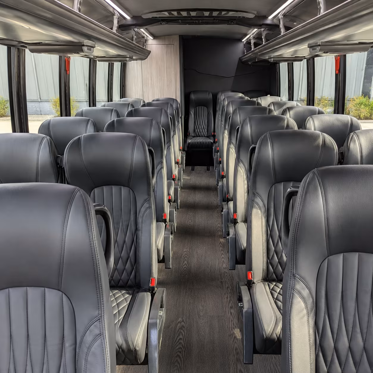 wichita 25 passenger minibus interior