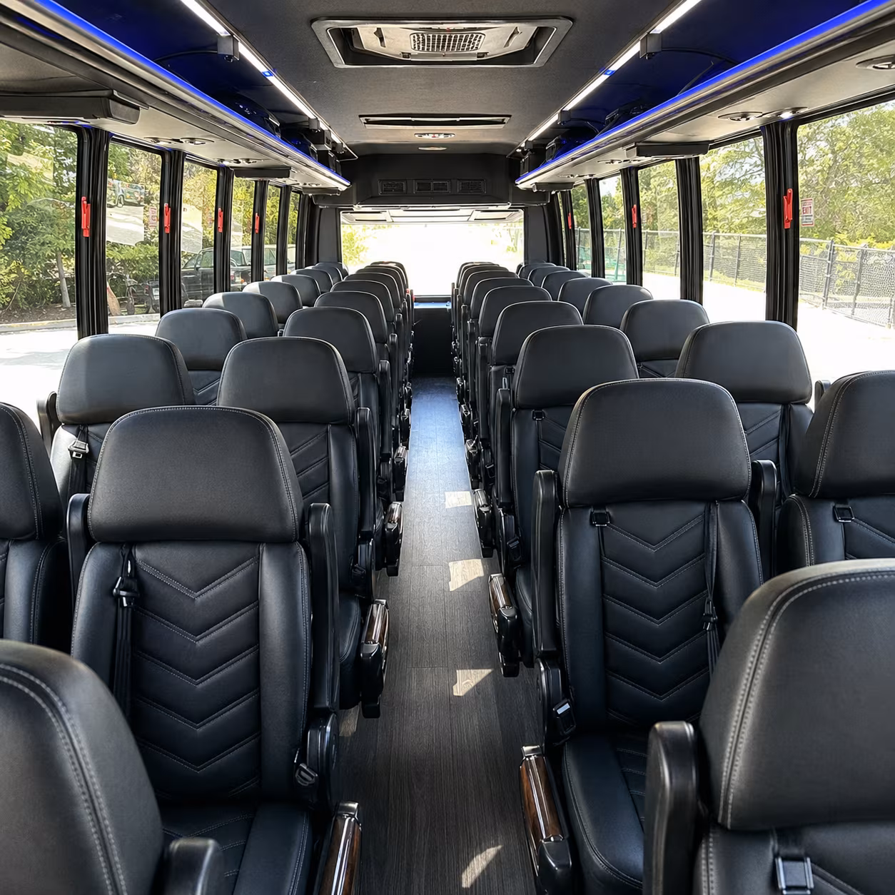 wichita 30 passenger minibus interior