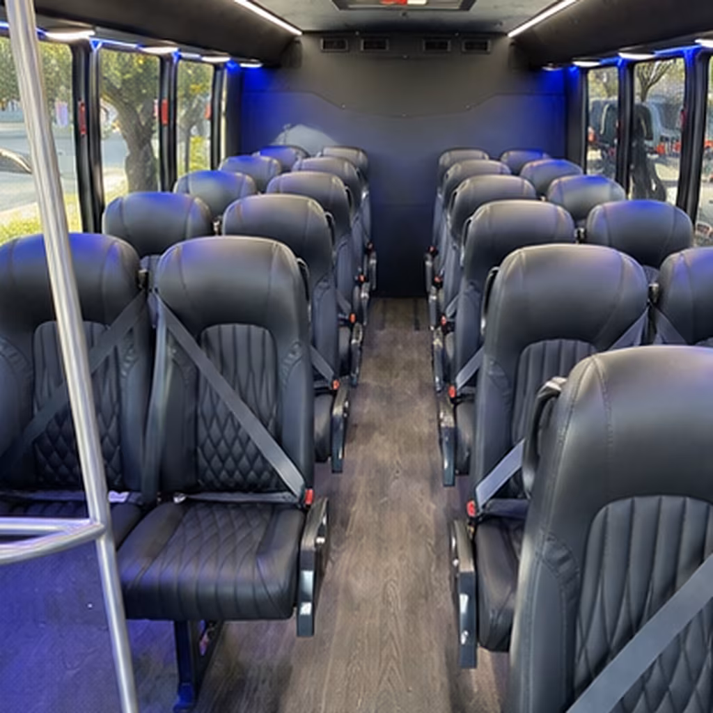 wichita 35 passenger minibus interior