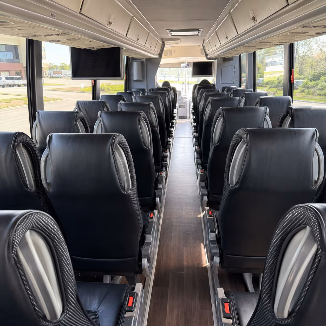 wichita charter bus inside