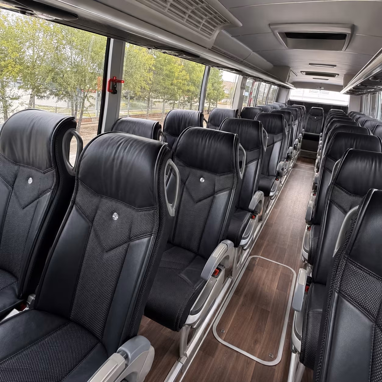 wichita charter bus interior